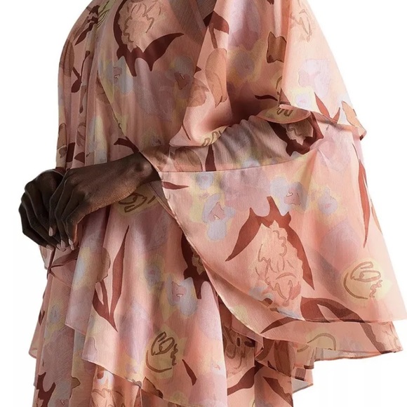 TED BAKER Pegaia Layered Chiffon Mini Dress size 4 NWT - Picture 5 of 7